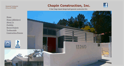 Desktop Screenshot of chapinconstructioninc.com